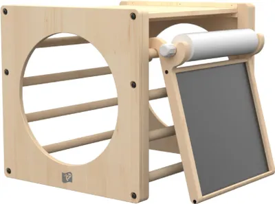 Produktbild von Kletterwürfel mit Kreativtafel MONTESSORI Braun