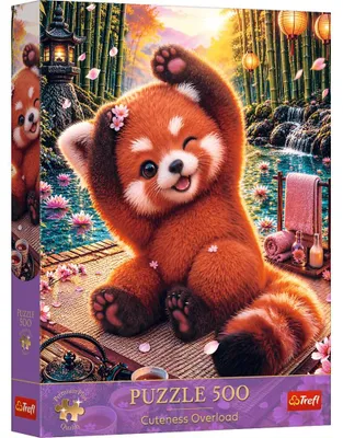 Produktbild von TREFL Puzzle Premium Plus Cuteness Overload: Charmanter June Panda, 500 Stü ck