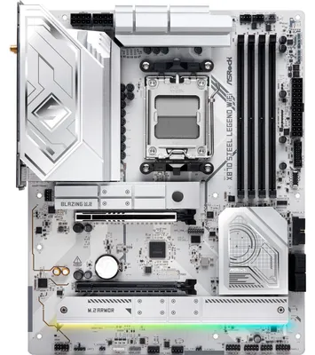 Obrázok produktu pre Asrock X870 Steel Legend WiFi, AMD, Pätica AM5, AMD Ryzen™ 7, AMD Ryzen™ 9, DDR5-SDRAM, 256 GB, DIMM