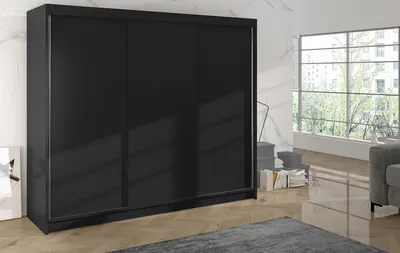 Produktbild von Šatní skříň DANIELLA 2 - šířka 200 cm, černá