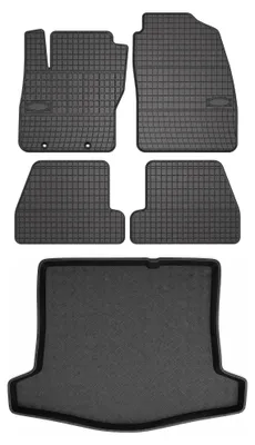Obrázok produktu pre Gumové autokoberce SolidPRO + vaňa kufra pre: Ford Focus MK2 2005-2011 sedan 5 ks