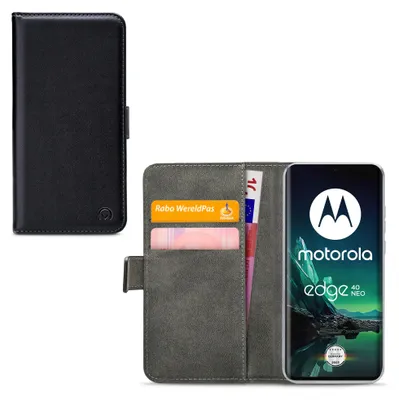 Obrázek produktu pro MobilizePolyuretanLeather Book Case Black Motorola Edge 40 Neo