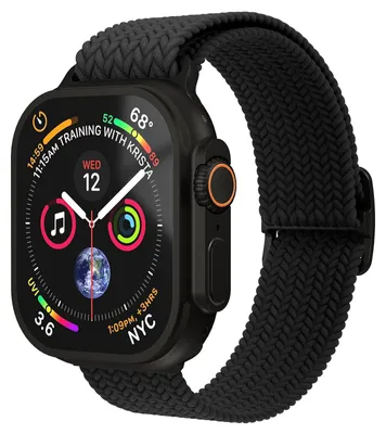 Immagine prodotto di Vonmählen Woven Loop - Bracciale per Apple Watch 44 / 45 / 46 / 49 mm, taglia unica, tutto nero