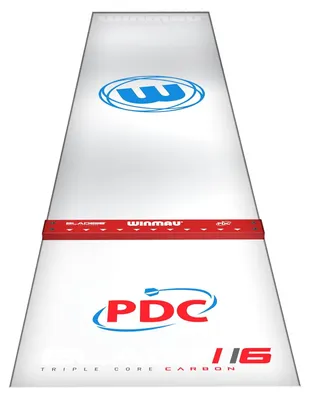 Productafbeelding van PVC dartmat met markeringen voor de oche