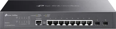 Produktbild von TP-Link JetStream TL-SG3210 - Switch - verwaltet - 8 x 10/100/1000 - Desktop, rackmontierbar (TL-SG3210)