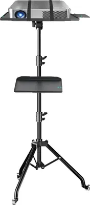 Immagine prodotto di Supporto per proiettore, regolabile in altezza, robusta struttura in metallo, 145 cm