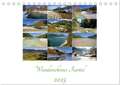 Produktbild von Wunderschönes Isartal 2025 (Tischkalender 2025 DIN A5 quer), CALVENDO Monatskalender