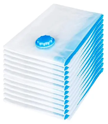 Produktbild von 10 Stück Kleine Vakuumbeutel für Kleidung 30x40cm, Aufbewahrungsbeutel Reise Vakuum Wiederverwendbar Kleiderbeutel für Kleidung Bettwäsche Kissen (30x40cm) (30x40cm)