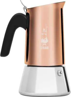 Obrázok produktu pre Medený espressovač na 6 šálok – kompaktný a štýlový