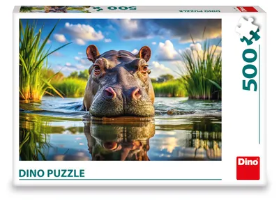 Produktbild von DINO Puzzle Sü ß es Nilpferd 500 Puppen