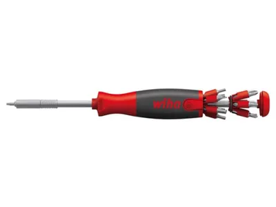 Produktbild von Schraubendreher mit Bit Magazin LiftUp 26one® gemischt mit 13 Doppelbits, 1/4" in Blister (43895)