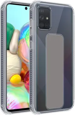 Image de Cadorabo Housse de protection pour Samsung Galaxy A51 4G / M40s Housse en gris Etui TPU Silikon Case Cover Standfunktion