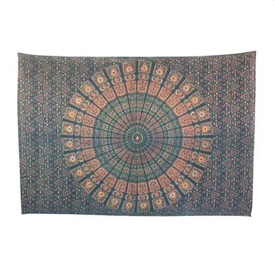 Produktbild von Meditationsdecke - Tagesdecke - Wandtuch - Mandala - Muster 01 - 135x210cm