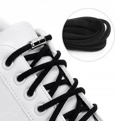 Immagine prodotto di Lacci per scarpe - senza legatura - Lacci per scarpe - elasticizzati - Nero - per scarpe