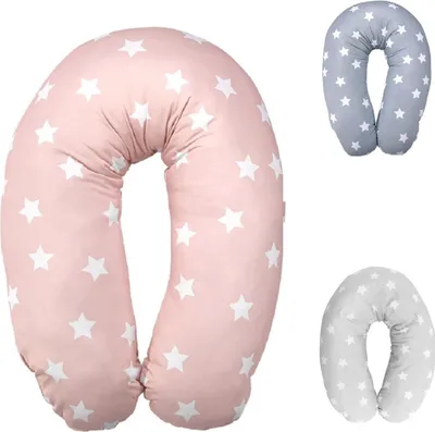 Immagine prodotto di Lorelli cuscino allattamento cuscino gravidanza stelle 190 cm 100% cotone rosa