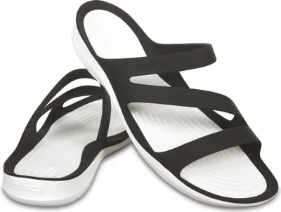 Produktbild von Crocs Women's Swiftwater Sandalen Black/White 38-39