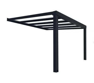 Produktbild von Palram - Canopia Aluminium Terrassenüberdachung Stockholm Anthrazit 341x370x324 cm
