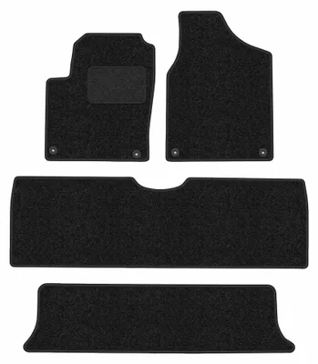 Productafbeelding van Velours automatten voor Volkswagen Sharan I 1995-2010 (MPV) – 4-delig, antraciet, op maat – Wielganizator ANTHRA