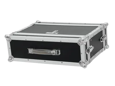 Produktbild von ROADINGER Effektrack CO DD, 3HE, 24cm tief, schwarz