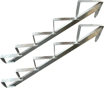Obrázok produktu pre Schodiskové zábradlie Drevené schodiskové zábradlie Schodiskový rám 5 stupňov Výška 91 cm Pozinkované