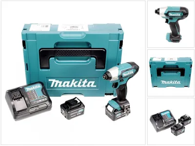 Zdjęcie produktu dla Makita TD110DSMJ, Klucz udarowy, Czarny, Turkusowy, 1/4", 2600 RPM, 110 N·m, 3 m/s²