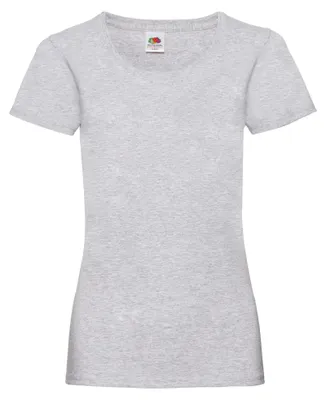 Image de Fruit of the Loom - T-shirt « Valueweight » pour femmes FK3283 (S) (gris chiné)