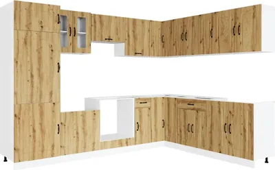 Produktbild von vidaXL 14-tlg. Küchenschrank-Set Kalmar Artisan-Eiche Holzwerkstoff