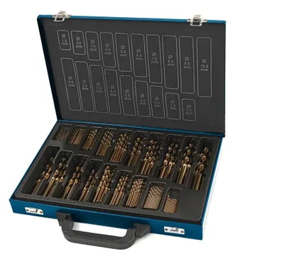 Produktbild von HBM 140-teiliger M35 - 5% Kobalt-Bohrersatz