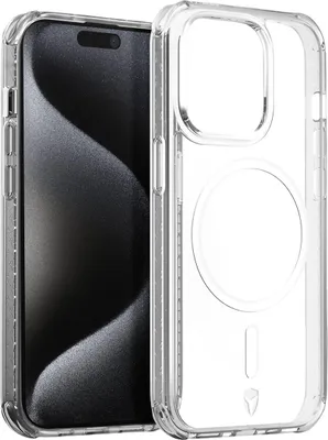 Immagine prodotto di Force Case, custodia AIR rinforzata compatibile con MagSafe per Apple iPhone 15 Pro Max, trasparente