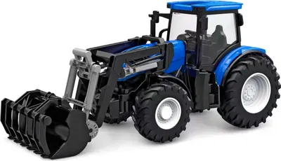 Image de Kids Globe RC Traktor 2.4GHZ mit Licht und Frontlader 27cm blau