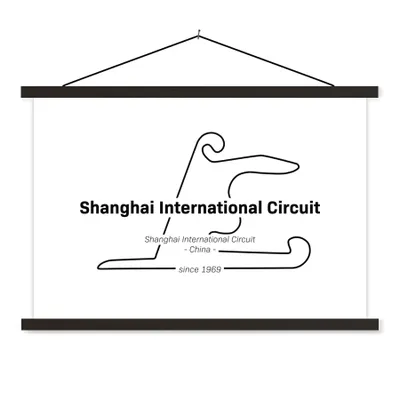 Produktbild von MuchoWow® Textilposter China - Formel 1 - Rennstrecke 150x100 cm mit schwarzem Rahmen - Schlafzimmer