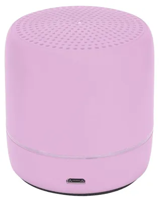 Imagen del producto de Altavoz Bluetooth 5.0 portátil, estéreo con graves, rango de frecuencia de 280 Hz a 16 kHz, mini altavoz para viajes, ideal para actividades al aire libre, color rosa