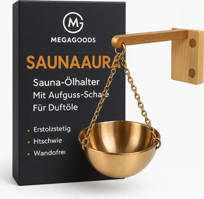 Produktbild von Sauna Ölhalter mit Aufguss-Schale für Aromatherapie Duftöle Sauna DE.