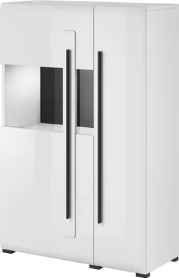 Produktbild von Geschirrschrank Louis mit 2 Türen, Weiß, 136cm