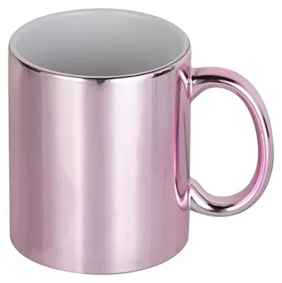 Produktbild von Tasse für Sublimation - Pink - Chromeffekt - 11oz / 320m