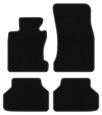 Produktbild von Velours-Fußmatten für BMW 5 E60 2003-2010 (Xdrive) – 4-tlg, Schwarz, passgenau – Wielganizator BASIC