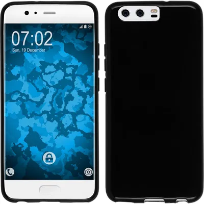Produktbild von PhoneNatic Case kompatibel mit Huawei P10 Plus - schwarz Silikon Hülle  Cover