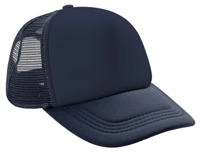 Image de Result Headwear - Casquette trucker « Detroit » avec arrière en filet FK3267 (taille unique) (bleu marine)