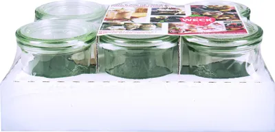 Produktbild von WECK Sturzglas Mini-Sturz 140 ml RR 60 mit Glasdeckel 6er Set
