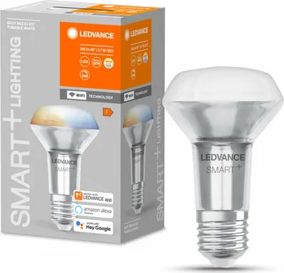 Immagine prodotto di Ledvance Smart WIFI lampada riflettore dimmerabile R63 E27/6W (60W) opaco 345 lm 2700- 6500 K bianco caldo- bianco luce diurna