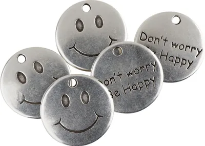 Produktbild von VBS Anhänger "Be Happy", 5 Stück