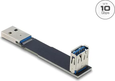 Image de DELOCK USB 10Gbps Adapter USB-A BU < ST gewinkelt 90°