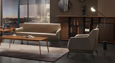 Produktbild von Sessel Lounge Luxus Fernseh Club Polster Sitzer Design Sessel Couch Sofa Relax