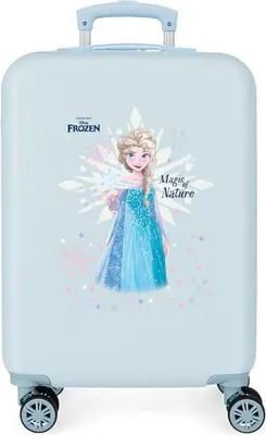 Zdjęcie produktu dla Walizka podróżna ABS DISNEY FROZEN Magic Ice Azul, 55 x 38 x 20 cm, 34 l, 2941121