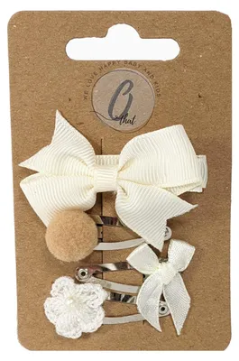 Produktbild von Ootje Kadootje Haarspange Ivory 3 Stück