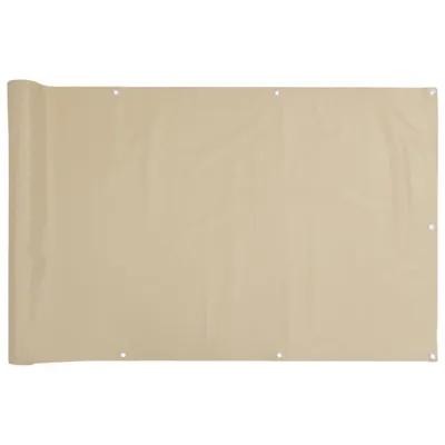 Obrázok produktu pre vidaXL Balkónová zástena 120x600 cm béžová Oxford Fabric