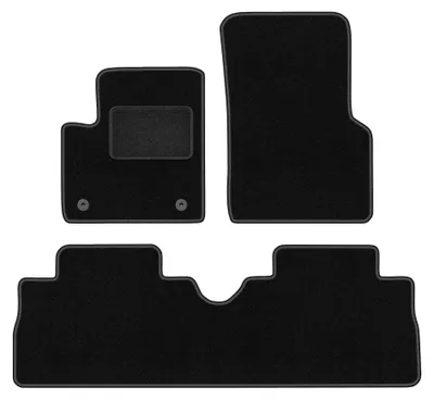 Produktbild von Velours-Fußmatten für Renault Espace III 1996-2002 (Minivan) – 4-tlg, Schwarz, passgenau – Wielganizator LUX