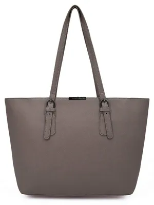Zdjęcie produktu dla David Jones - Damska torba typu shopper - Duża torba na ramię, typu tote bag, wykonana z materiału przypominającego skórę (PU)