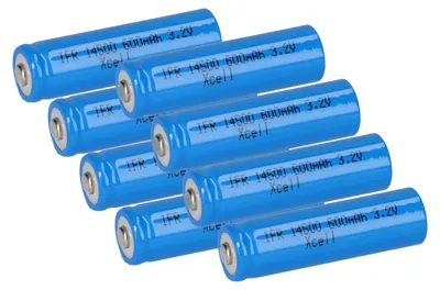 Obrázok produktu pre 8x XCell IFR 14500 AA solárna batéria LiFePO4 3,2 V 600 mAh