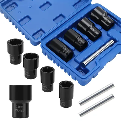 Produktbild von 5-teiliges Twist Socket Set für Beschädigte Muttern